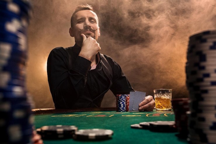 Antarmuka permainan Speed Blackjack menampilkan tangan pemain, kartu dealer, dan tombol aksi